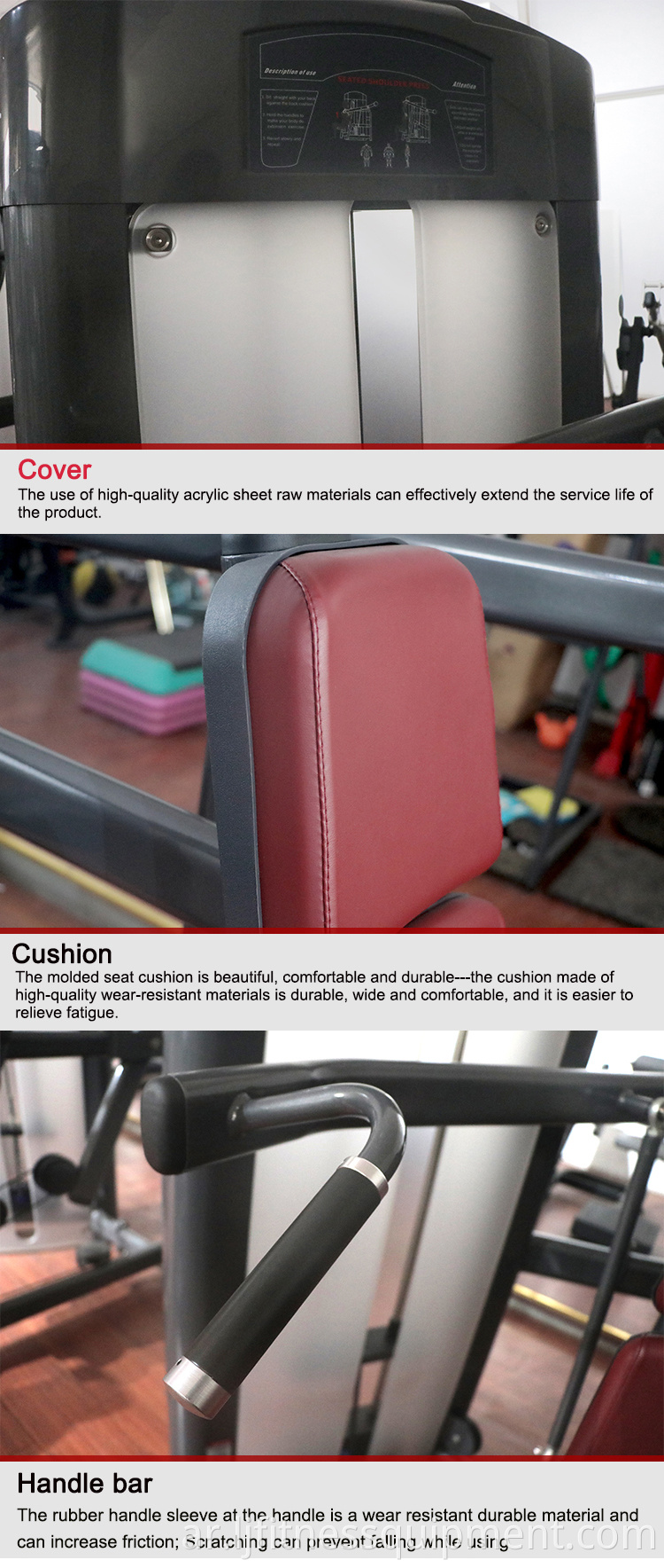 معدات اللياقة البدنية التجارية مجانا لوحة رف رف محملة كتف محملة لصالة الألعاب الرياضية